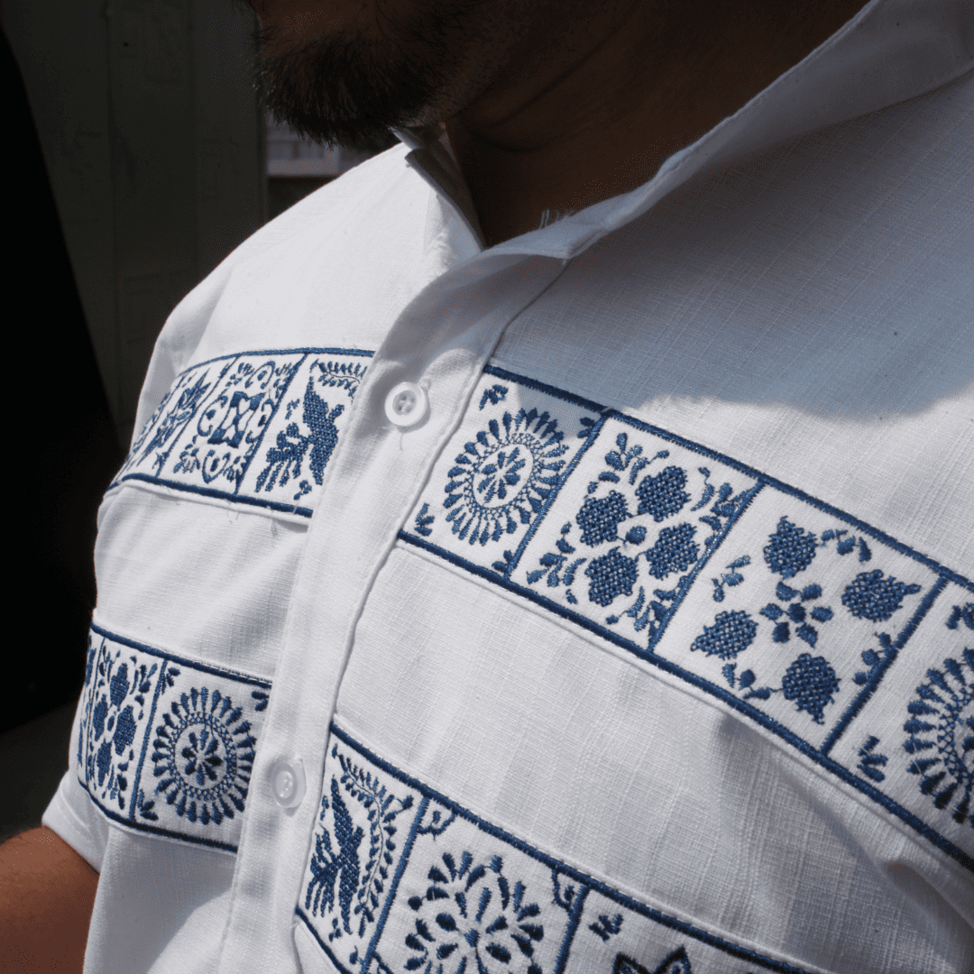 Camisa Guayabera Talavera Mexicana