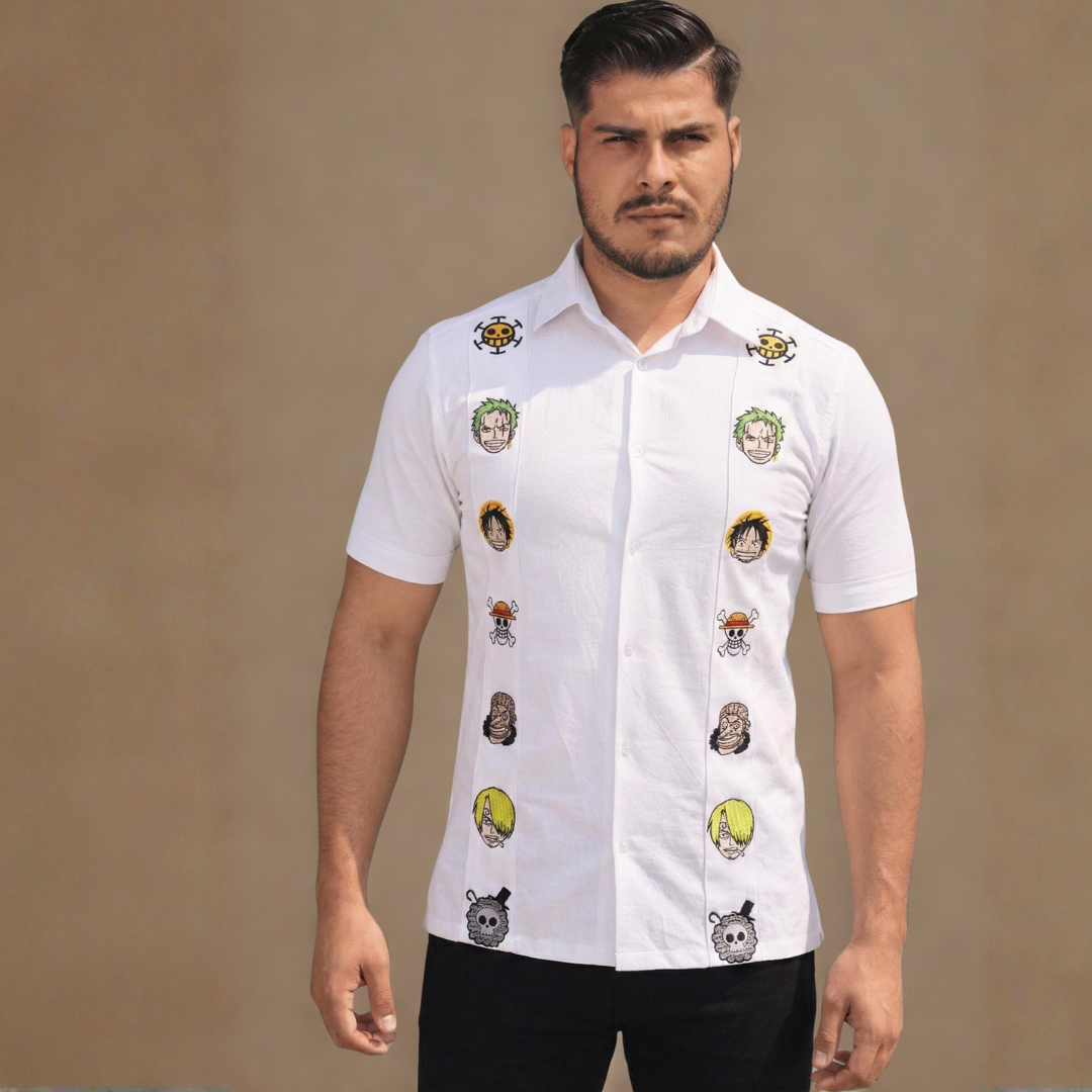 Camisa Guayabera Artesanal Rey de los Mares