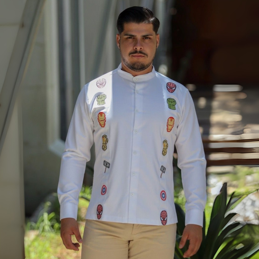 Camisa Guayabera Heroes M/L