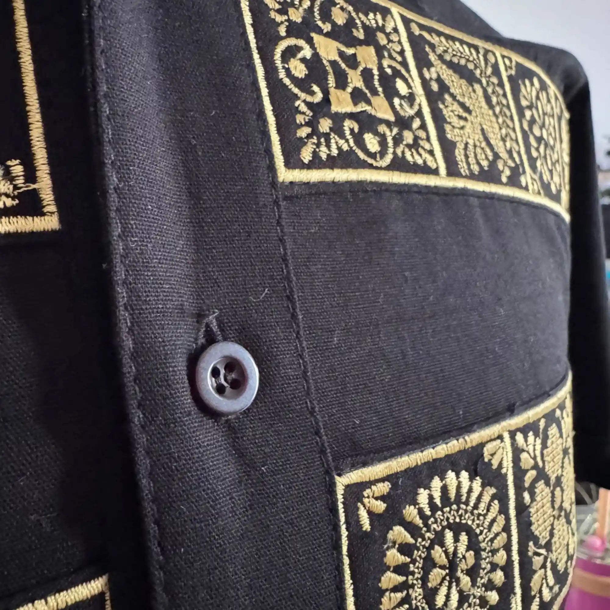 Camisa Guayabera Manga Corta Talavera Mexicana