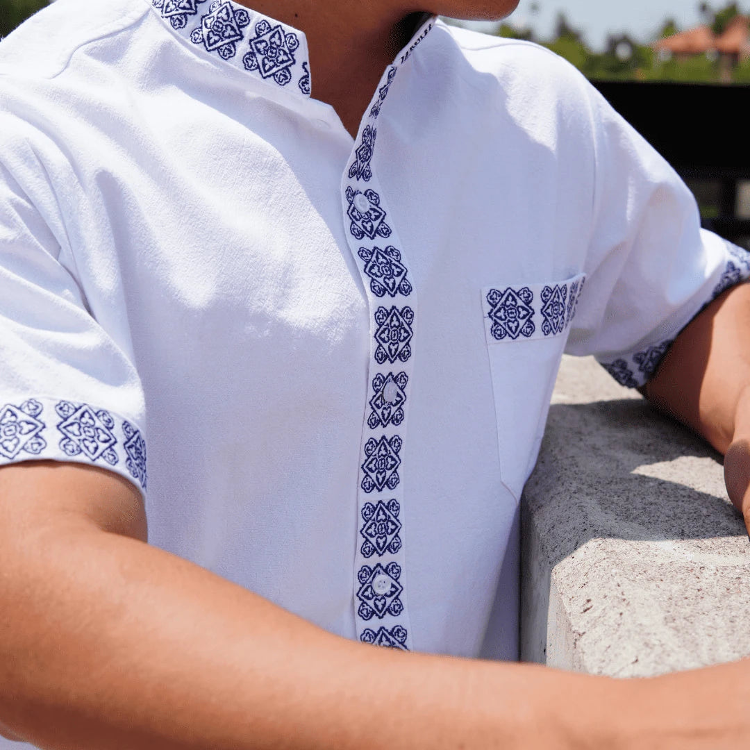 Camisa Guayabera Manga Corta Talavera Rustica