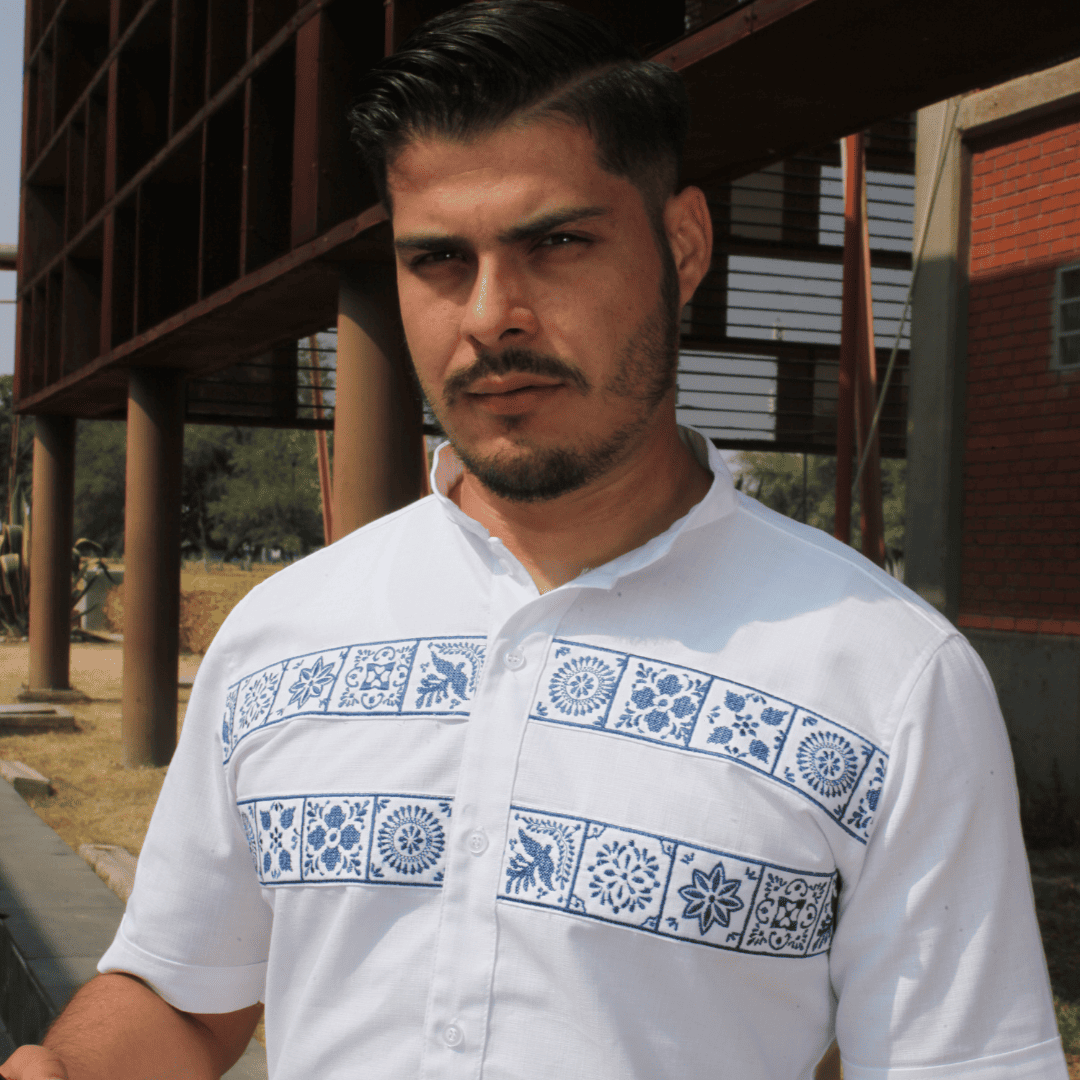 Camisa Guayabera Talavera Mexicana